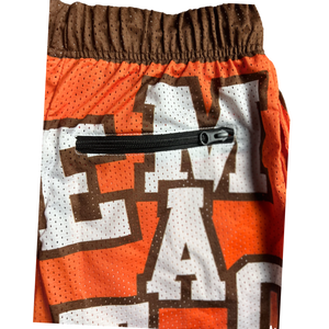 Certified Orange Mesh Shorts