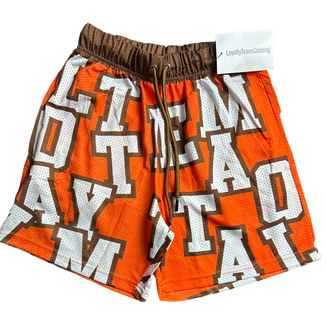 Certified Orange Mesh Shorts