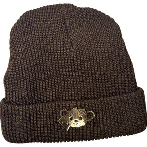 Brown Golden Chosen Metal Beanie