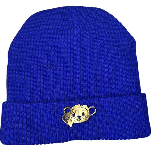 Blue Golden Chosen Metal Beanie