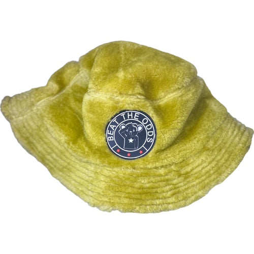 Yellow Fuzzy Bucket Hat